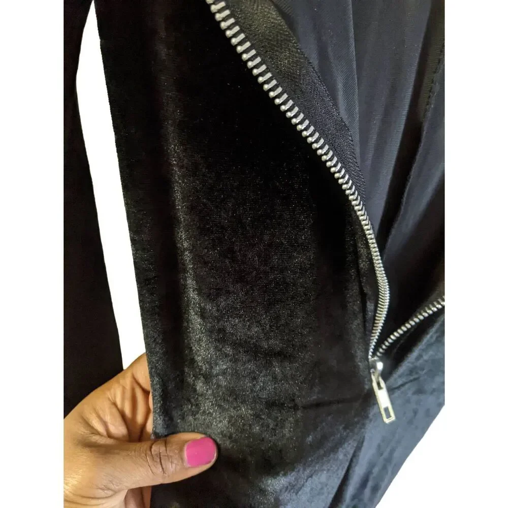 Spirit Halloween Black Onepiece Catsuit Costume with Attached Tail Adult Size XS - Picture 11 of 12